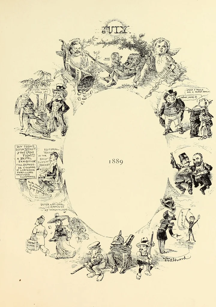 An illustration from Attwood's pictures : an artists's history of the last ten years of the nineteenth century, 1900, leaf 36