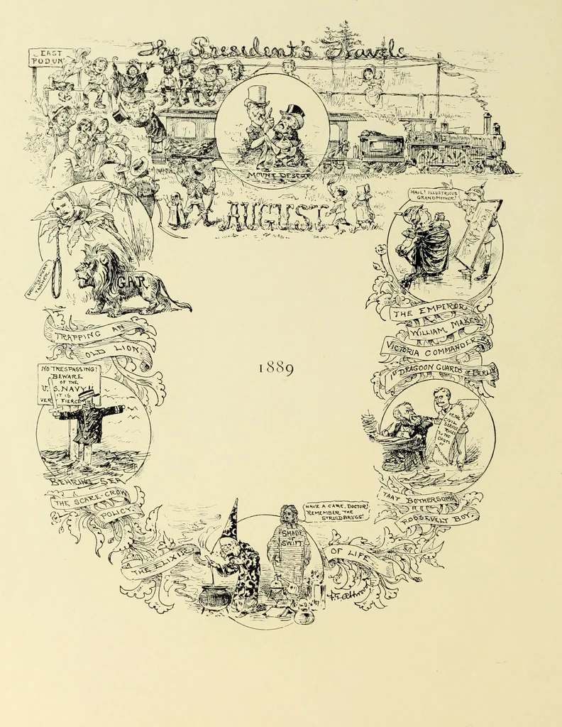 An illustration from Attwood's pictures : an artists's history of the last ten years of the nineteenth century, 1900, leaf 37