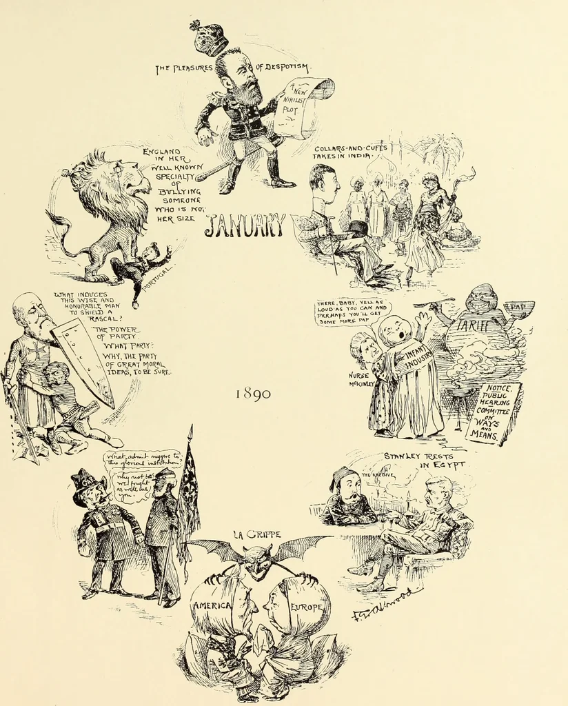 An illustration from Attwood's pictures : an artists's history of the last ten years of the nineteenth century, 1900, leaf 40