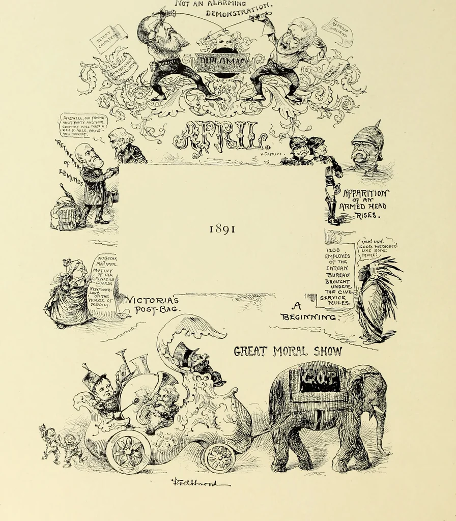 An illustration from Attwood's pictures : an artists's history of the last ten years of the nineteenth century, 1900, leaf 55