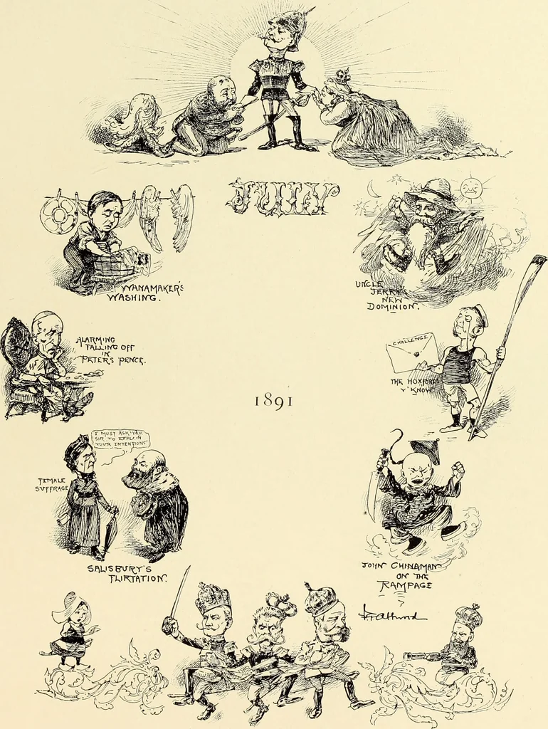 An illustration from Attwood's pictures : an artists's history of the last ten years of the nineteenth century, 1900, leaf 58
