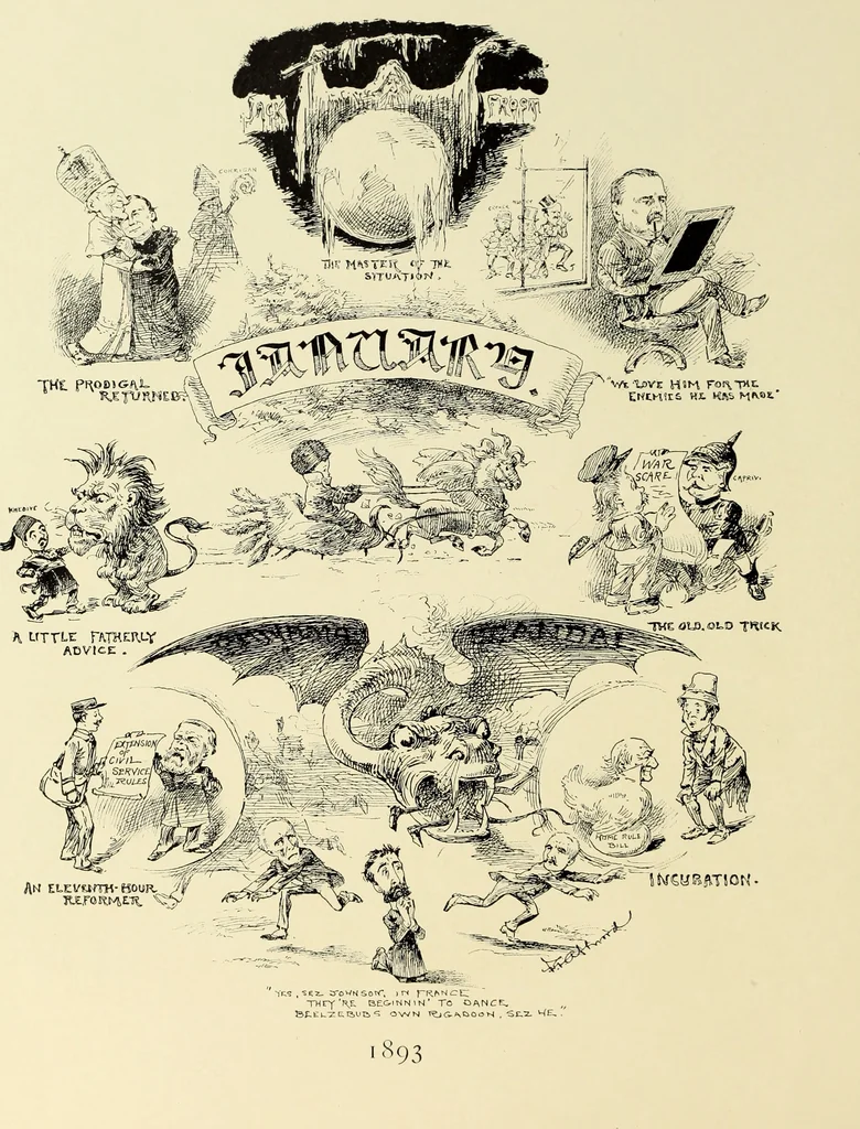 An illustration from Attwood's pictures : an artists's history of the last ten years of the nineteenth century, 1900, leaf 73