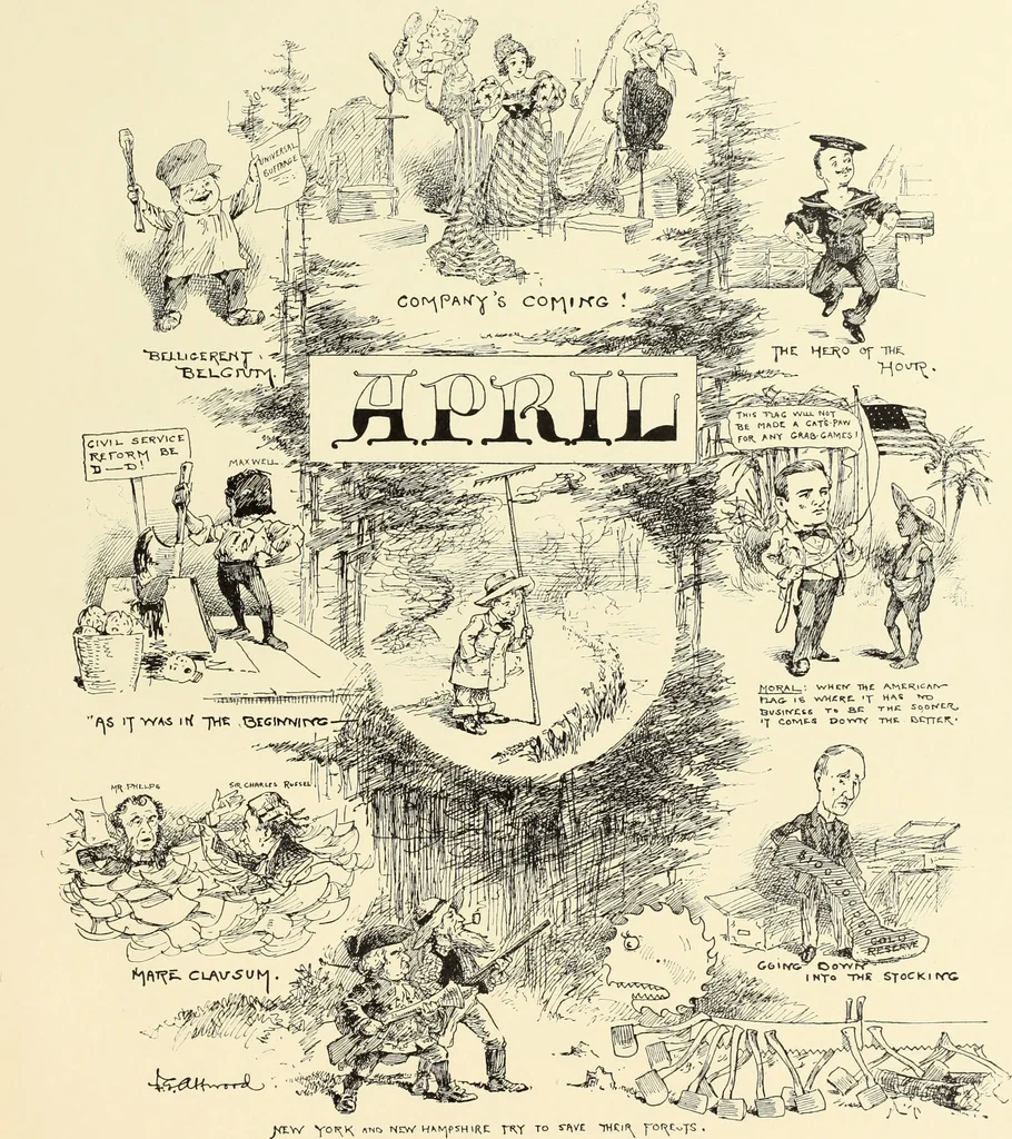 An illustration from Attwood's pictures : an artists's history of the last ten years of the nineteenth century, 1900, leaf 76