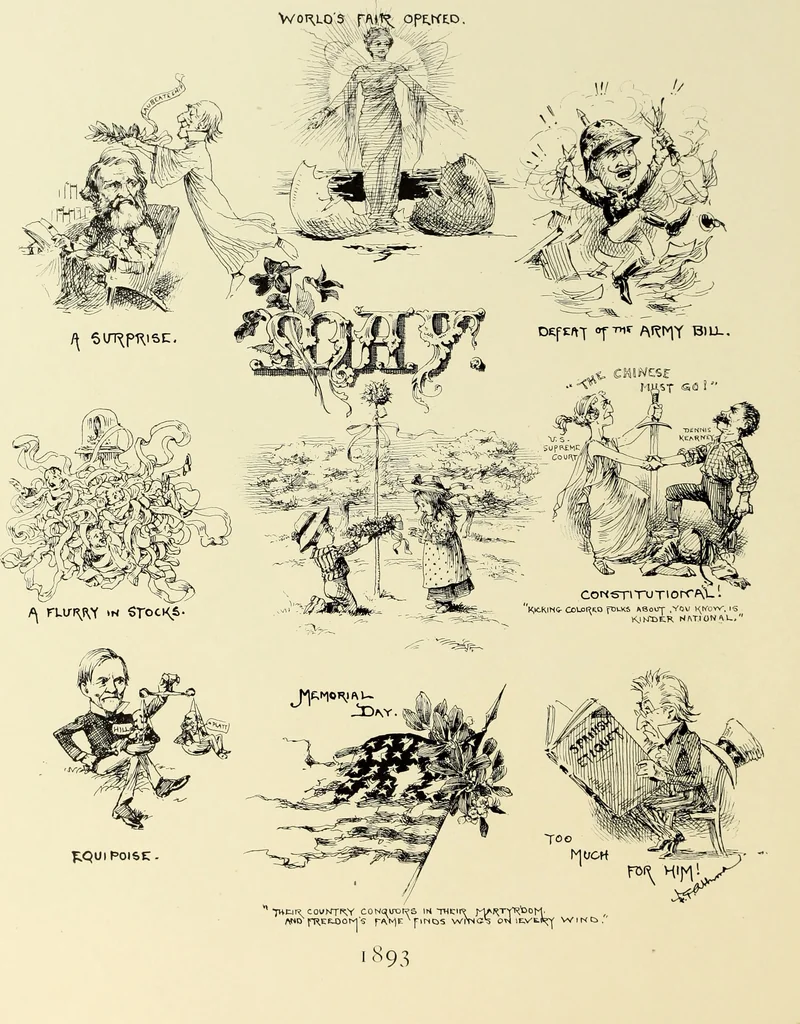 An illustration from Attwood's pictures : an artists's history of the last ten years of the nineteenth century, 1900, leaf 77