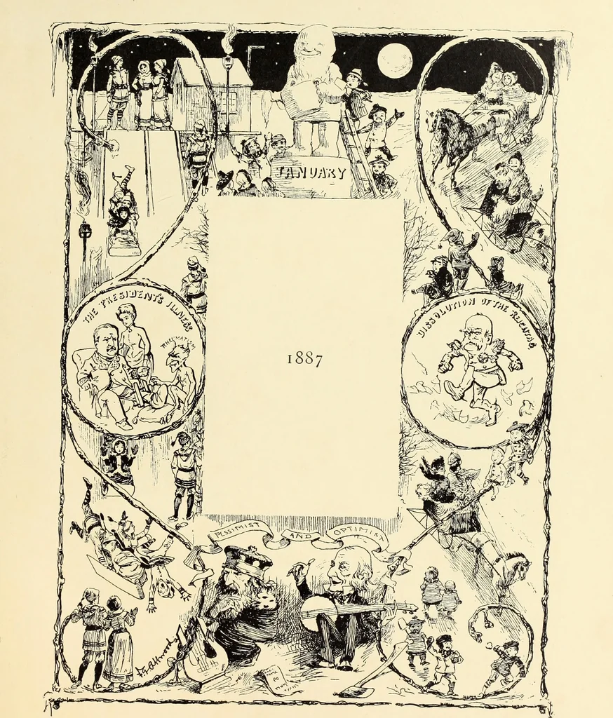 An illustration from Attwood's pictures : an artists's history of the last ten years of the nineteenth century, 1900, leaf 8