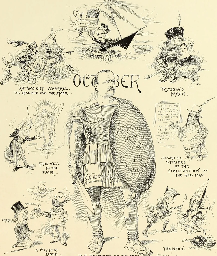 An illustration from Attwood's pictures : an artists's history of the last ten years of the nineteenth century, 1900, leaf 84