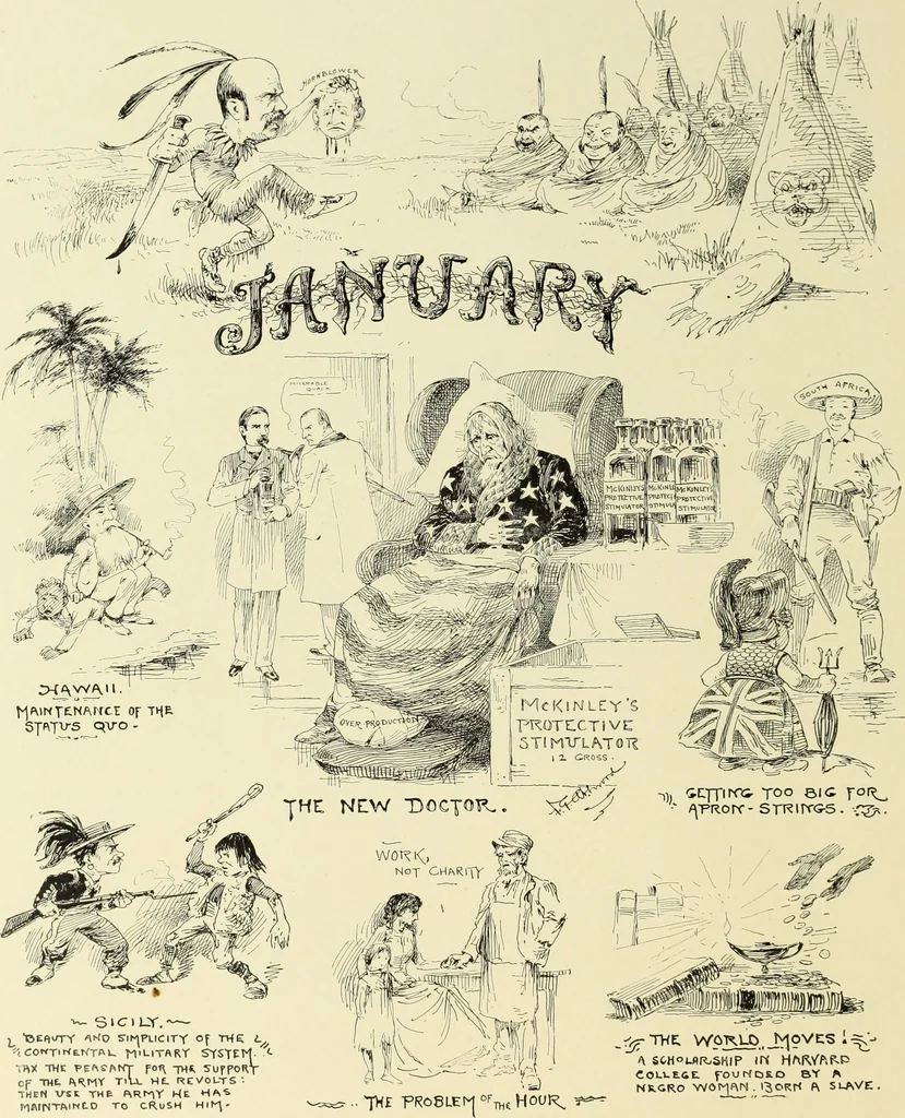 An illustration from Attwood's pictures : an artists's history of the last ten years of the nineteenth century, 1900, leaf 87