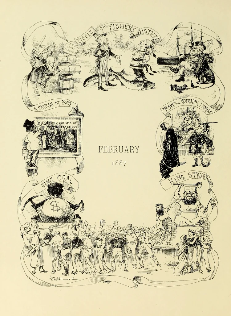 An illustration from Attwood's pictures : an artists's history of the last ten years of the nineteenth century, 1900, leaf 9
