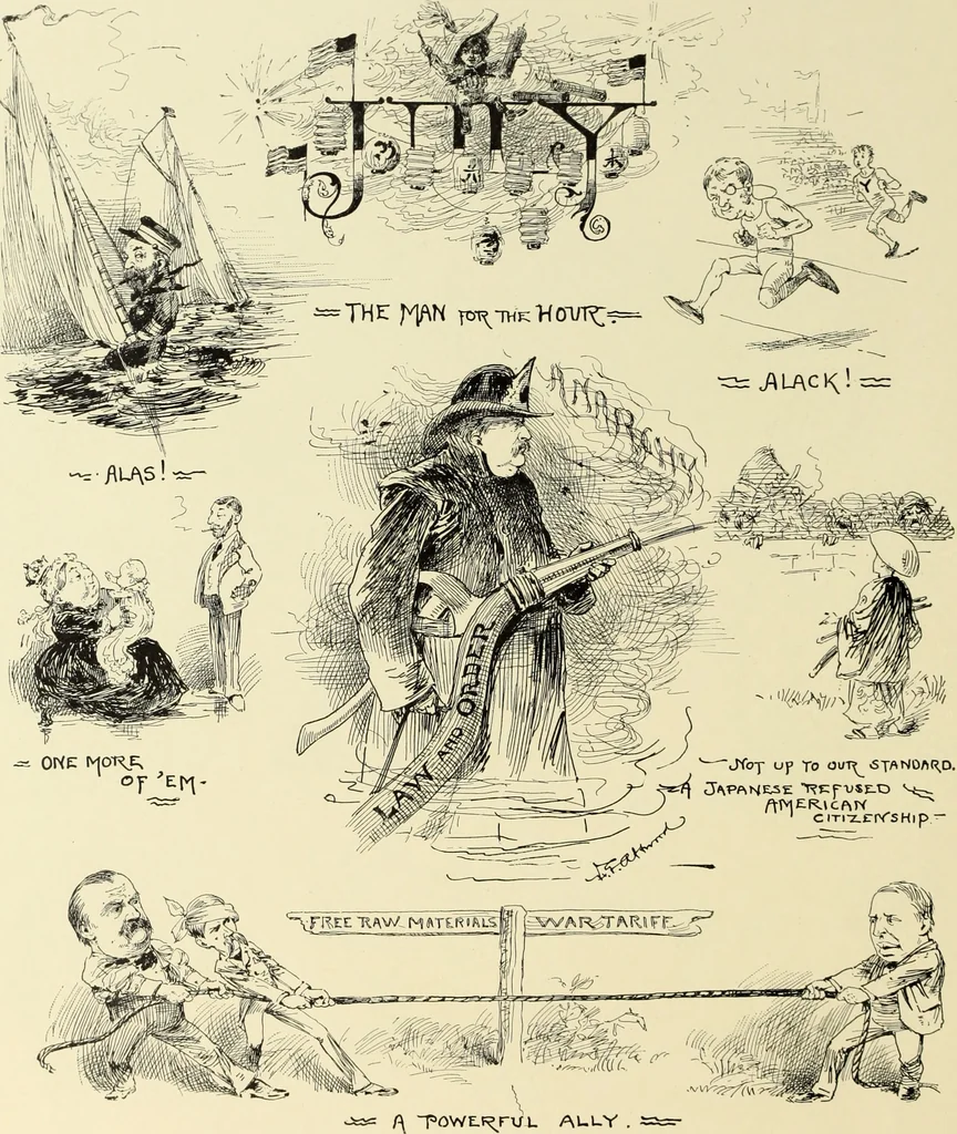 An illustration from Attwood's pictures : an artists's history of the last ten years of the nineteenth century, 1900, leaf 93