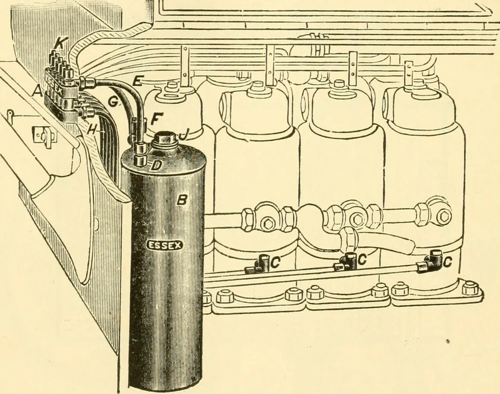 An illustration from Audels answers on automobiles, for owners, operators, repairmen ... including chapters on the storage battery, electric vehicles, motor cycles, overhauling the car, etc. Fully illustrated and indexed, 1911, leaf 377