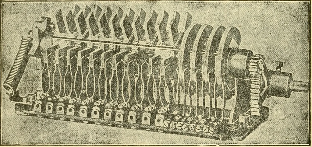 An illustration from Audels answers on automobiles, for owners, operators, repairmen ... including chapters on the storage battery, electric vehicles, motor cycles, overhauling the car, etc. Fully illustrated and indexed, 1911, leaf 453
