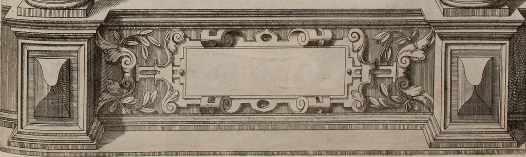 An illustration from Augustissimorum imperatorum, serenissimorum regum, atque archiducum, illustrissimorum principum, necnon comitum, baronum, nobilium, aliorumq[ue] clarissimorum virorum, qui aut ipsi cum imperio bellorum duces fuerunt, aut in iisdem præfecturis insignioribus laudabiliter functi sunt, verissimæ imagines, & rerum ab ipsis domi, forisq[ue] gestarum succinctæ descriptiones. Quorum arma, aut integra, aut horum partes, quibus induti, vsique aduersus hostem heroica facinora patrarunt, aut quorum auspiciis tàm prospera quàm aduersa fortuna res magnæ gestæ sunt, à serenissimo principe Ferdinando, archiduce Austriæ, duce Burgundiæ, comte Habspurgi & Tyrolis &c. ex omnibus ferè orbis terrarum prouinciis partim conquista, partim ab illorum hæredibus & successoribus transmissa, in celebri Ambrosianæ arcis armamentario, à sua serenitate non procul ciutate Oenipontana extructo, conspiciuntur, 1601, leaf 190