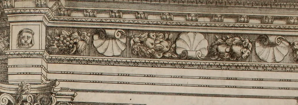 An illustration from Augustissimorum imperatorum, serenissimorum regum, atque archiducum, illustrissimorum principum, necnon comitum, baronum, nobilium, aliorumq[ue] clarissimorum virorum, qui aut ipsi cum imperio bellorum duces fuerunt, aut in iisdem præfecturis insignioribus laudabiliter functi sunt, verissimæ imagines, & rerum ab ipsis domi, forisq[ue] gestarum succinctæ descriptiones. Quorum arma, aut integra, aut horum partes, quibus induti, vsique aduersus hostem heroica facinora patrarunt, aut quorum auspiciis tàm prospera quàm aduersa fortuna res magnæ gestæ sunt, à serenissimo principe Ferdinando, archiduce Austriæ, duce Burgundiæ, comte Habspurgi & Tyrolis &c. ex omnibus ferè orbis terrarum prouinciis partim conquista, partim ab illorum hæredibus & successoribus transmissa, in celebri Ambrosianæ arcis armamentario, à sua serenitate non procul ciutate Oenipontana extructo, conspiciuntur, 1601, leaf 208