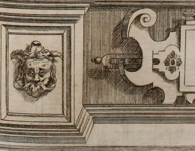 An illustration from Augustissimorum imperatorum, serenissimorum regum, atque archiducum, illustrissimorum principum, necnon comitum, baronum, nobilium, aliorumq[ue] clarissimorum virorum, qui aut ipsi cum imperio bellorum duces fuerunt, aut in iisdem præfecturis insignioribus laudabiliter functi sunt, verissimæ imagines, & rerum ab ipsis domi, forisq[ue] gestarum succinctæ descriptiones. Quorum arma, aut integra, aut horum partes, quibus induti, vsique aduersus hostem heroica facinora patrarunt, aut quorum auspiciis tàm prospera quàm aduersa fortuna res magnæ gestæ sunt, à serenissimo principe Ferdinando, archiduce Austriæ, duce Burgundiæ, comte Habspurgi & Tyrolis &c. ex omnibus ferè orbis terrarum prouinciis partim conquista, partim ab illorum hæredibus & successoribus transmissa, in celebri Ambrosianæ arcis armamentario, à sua serenitate non procul ciutate Oenipontana extructo, conspiciuntur, 1601, leaf 208