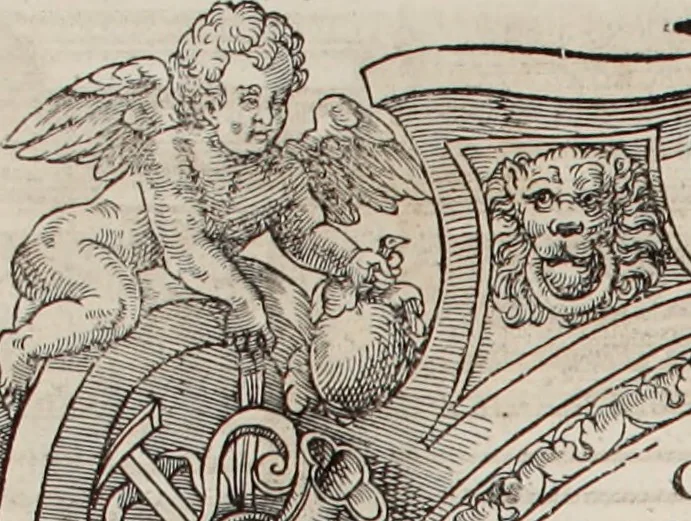 An illustration from Augustissimorum imperatorum, serenissimorum regum, atque archiducum, illustrissimorum principum, necnon comitum, baronum, nobilium, aliorumq[ue] clarissimorum virorum, qui aut ipsi cum imperio bellorum duces fuerunt, aut in iisdem præfecturis insignioribus laudabiliter functi sunt, verissimæ imagines, & rerum ab ipsis domi, forisq[ue] gestarum succinctæ descriptiones. Quorum arma, aut integra, aut horum partes, quibus induti, vsique aduersus hostem heroica facinora patrarunt, aut quorum auspiciis tàm prospera quàm aduersa fortuna res magnæ gestæ sunt, à serenissimo principe Ferdinando, archiduce Austriæ, duce Burgundiæ, comte Habspurgi & Tyrolis &c. ex omnibus ferè orbis terrarum prouinciis partim conquista, partim ab illorum hæredibus & successoribus transmissa, in celebri Ambrosianæ arcis armamentario, à sua serenitate non procul ciutate Oenipontana extructo, conspiciuntur, 1601, leaf 211