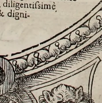 An illustration from Augustissimorum imperatorum, serenissimorum regum, atque archiducum, illustrissimorum principum, necnon comitum, baronum, nobilium, aliorumq[ue] clarissimorum virorum, qui aut ipsi cum imperio bellorum duces fuerunt, aut in iisdem præfecturis insignioribus laudabiliter functi sunt, verissimæ imagines, & rerum ab ipsis domi, forisq[ue] gestarum succinctæ descriptiones. Quorum arma, aut integra, aut horum partes, quibus induti, vsique aduersus hostem heroica facinora patrarunt, aut quorum auspiciis tàm prospera quàm aduersa fortuna res magnæ gestæ sunt, à serenissimo principe Ferdinando, archiduce Austriæ, duce Burgundiæ, comte Habspurgi & Tyrolis &c. ex omnibus ferè orbis terrarum prouinciis partim conquista, partim ab illorum hæredibus & successoribus transmissa, in celebri Ambrosianæ arcis armamentario, à sua serenitate non procul ciutate Oenipontana extructo, conspiciuntur, 1601, leaf 215
