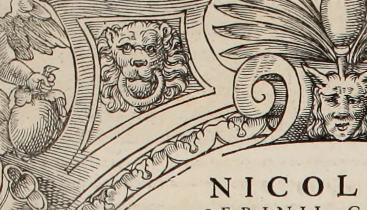 An illustration from Augustissimorum imperatorum, serenissimorum regum, atque archiducum, illustrissimorum principum, necnon comitum, baronum, nobilium, aliorumq[ue] clarissimorum virorum, qui aut ipsi cum imperio bellorum duces fuerunt, aut in iisdem præfecturis insignioribus laudabiliter functi sunt, verissimæ imagines, & rerum ab ipsis domi, forisq[ue] gestarum succinctæ descriptiones. Quorum arma, aut integra, aut horum partes, quibus induti, vsique aduersus hostem heroica facinora patrarunt, aut quorum auspiciis tàm prospera quàm aduersa fortuna res magnæ gestæ sunt, à serenissimo principe Ferdinando, archiduce Austriæ, duce Burgundiæ, comte Habspurgi & Tyrolis &c. ex omnibus ferè orbis terrarum prouinciis partim conquista, partim ab illorum hæredibus & successoribus transmissa, in celebri Ambrosianæ arcis armamentario, à sua serenitate non procul ciutate Oenipontana extructo, conspiciuntur, 1601, leaf 225