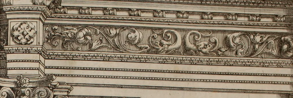 An illustration from Augustissimorum imperatorum, serenissimorum regum, atque archiducum, illustrissimorum principum, necnon comitum, baronum, nobilium, aliorumq[ue] clarissimorum virorum, qui aut ipsi cum imperio bellorum duces fuerunt, aut in iisdem præfecturis insignioribus laudabiliter functi sunt, verissimæ imagines, & rerum ab ipsis domi, forisq[ue] gestarum succinctæ descriptiones. Quorum arma, aut integra, aut horum partes, quibus induti, vsique aduersus hostem heroica facinora patrarunt, aut quorum auspiciis tàm prospera quàm aduersa fortuna res magnæ gestæ sunt, à serenissimo principe Ferdinando, archiduce Austriæ, duce Burgundiæ, comte Habspurgi & Tyrolis &c. ex omnibus ferè orbis terrarum prouinciis partim conquista, partim ab illorum hæredibus & successoribus transmissa, in celebri Ambrosianæ arcis armamentario, à sua serenitate non procul ciutate Oenipontana extructo, conspiciuntur, 1601, leaf 234