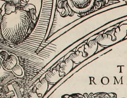 An illustration from Augustissimorum imperatorum, serenissimorum regum, atque archiducum, illustrissimorum principum, necnon comitum, baronum, nobilium, aliorumq[ue] clarissimorum virorum, qui aut ipsi cum imperio bellorum duces fuerunt, aut in iisdem præfecturis insignioribus laudabiliter functi sunt, verissimæ imagines, & rerum ab ipsis domi, forisq[ue] gestarum succinctæ descriptiones. Quorum arma, aut integra, aut horum partes, quibus induti, vsique aduersus hostem heroica facinora patrarunt, aut quorum auspiciis tàm prospera quàm aduersa fortuna res magnæ gestæ sunt, à serenissimo principe Ferdinando, archiduce Austriæ, duce Burgundiæ, comte Habspurgi & Tyrolis &c. ex omnibus ferè orbis terrarum prouinciis partim conquista, partim ab illorum hæredibus & successoribus transmissa, in celebri Ambrosianæ arcis armamentario, à sua serenitate non procul ciutate Oenipontana extructo, conspiciuntur, 1601, leaf 27