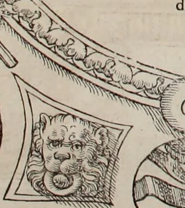 An illustration from Augustissimorum imperatorum, serenissimorum regum, atque archiducum, illustrissimorum principum, necnon comitum, baronum, nobilium, aliorumq[ue] clarissimorum virorum, qui aut ipsi cum imperio bellorum duces fuerunt, aut in iisdem præfecturis insignioribus laudabiliter functi sunt, verissimæ imagines, & rerum ab ipsis domi, forisq[ue] gestarum succinctæ descriptiones. Quorum arma, aut integra, aut horum partes, quibus induti, vsique aduersus hostem heroica facinora patrarunt, aut quorum auspiciis tàm prospera quàm aduersa fortuna res magnæ gestæ sunt, à serenissimo principe Ferdinando, archiduce Austriæ, duce Burgundiæ, comte Habspurgi & Tyrolis &c. ex omnibus ferè orbis terrarum prouinciis partim conquista, partim ab illorum hæredibus & successoribus transmissa, in celebri Ambrosianæ arcis armamentario, à sua serenitate non procul ciutate Oenipontana extructo, conspiciuntur, 1601, leaf 45