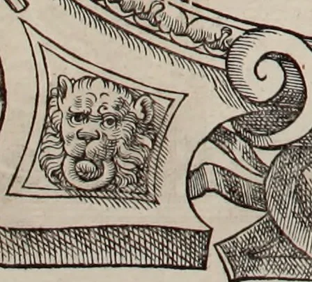 An illustration from Augustissimorum imperatorum, serenissimorum regum, atque archiducum, illustrissimorum principum, necnon comitum, baronum, nobilium, aliorumq[ue] clarissimorum virorum, qui aut ipsi cum imperio bellorum duces fuerunt, aut in iisdem præfecturis insignioribus laudabiliter functi sunt, verissimæ imagines, & rerum ab ipsis domi, forisq[ue] gestarum succinctæ descriptiones. Quorum arma, aut integra, aut horum partes, quibus induti, vsique aduersus hostem heroica facinora patrarunt, aut quorum auspiciis tàm prospera quàm aduersa fortuna res magnæ gestæ sunt, à serenissimo principe Ferdinando, archiduce Austriæ, duce Burgundiæ, comte Habspurgi & Tyrolis &c. ex omnibus ferè orbis terrarum prouinciis partim conquista, partim ab illorum hæredibus & successoribus transmissa, in celebri Ambrosianæ arcis armamentario, à sua serenitate non procul ciutate Oenipontana extructo, conspiciuntur, 1601, leaf 53