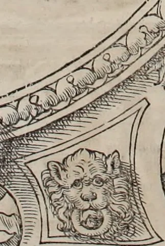 An illustration from Augustissimorum imperatorum, serenissimorum regum, atque archiducum, illustrissimorum principum, necnon comitum, baronum, nobilium, aliorumq[ue] clarissimorum virorum, qui aut ipsi cum imperio bellorum duces fuerunt, aut in iisdem præfecturis insignioribus laudabiliter functi sunt, verissimæ imagines, & rerum ab ipsis domi, forisq[ue] gestarum succinctæ descriptiones. Quorum arma, aut integra, aut horum partes, quibus induti, vsique aduersus hostem heroica facinora patrarunt, aut quorum auspiciis tàm prospera quàm aduersa fortuna res magnæ gestæ sunt, à serenissimo principe Ferdinando, archiduce Austriæ, duce Burgundiæ, comte Habspurgi & Tyrolis &c. ex omnibus ferè orbis terrarum prouinciis partim conquista, partim ab illorum hæredibus & successoribus transmissa, in celebri Ambrosianæ arcis armamentario, à sua serenitate non procul ciutate Oenipontana extructo, conspiciuntur, 1601, leaf 59