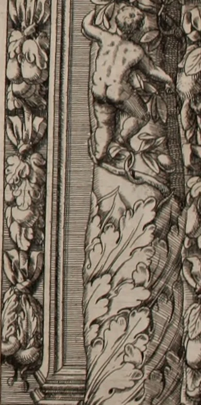 An illustration from Augustissimorum imperatorum, serenissimorum regum, atque archiducum, illustrissimorum principum, necnon comitum, baronum, nobilium, aliorumq[ue] clarissimorum virorum, qui aut ipsi cum imperio bellorum duces fuerunt, aut in iisdem præfecturis insignioribus laudabiliter functi sunt, verissimæ imagines, & rerum ab ipsis domi, forisq[ue] gestarum succinctæ descriptiones. Quorum arma, aut integra, aut horum partes, quibus induti, vsique aduersus hostem heroica facinora patrarunt, aut quorum auspiciis tàm prospera quàm aduersa fortuna res magnæ gestæ sunt, à serenissimo principe Ferdinando, archiduce Austriæ, duce Burgundiæ, comte Habspurgi & Tyrolis &c. ex omnibus ferè orbis terrarum prouinciis partim conquista, partim ab illorum hæredibus & successoribus transmissa, in celebri Ambrosianæ arcis armamentario, à sua serenitate non procul ciutate Oenipontana extructo, conspiciuntur, 1601, leaf 66