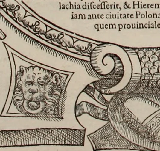 An illustration from Augustissimorum imperatorum, serenissimorum regum, atque archiducum, illustrissimorum principum, necnon comitum, baronum, nobilium, aliorumq[ue] clarissimorum virorum, qui aut ipsi cum imperio bellorum duces fuerunt, aut in iisdem præfecturis insignioribus laudabiliter functi sunt, verissimæ imagines, & rerum ab ipsis domi, forisq[ue] gestarum succinctæ descriptiones. Quorum arma, aut integra, aut horum partes, quibus induti, vsique aduersus hostem heroica facinora patrarunt, aut quorum auspiciis tàm prospera quàm aduersa fortuna res magnæ gestæ sunt, à serenissimo principe Ferdinando, archiduce Austriæ, duce Burgundiæ, comte Habspurgi & Tyrolis &c. ex omnibus ferè orbis terrarum prouinciis partim conquista, partim ab illorum hæredibus & successoribus transmissa, in celebri Ambrosianæ arcis armamentario, à sua serenitate non procul ciutate Oenipontana extructo, conspiciuntur, 1601, leaf 67
