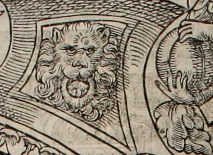 An illustration from Augustissimorum imperatorum, serenissimorum regum, atque archiducum, illustrissimorum principum, necnon comitum, baronum, nobilium, aliorumq[ue] clarissimorum virorum, qui aut ipsi cum imperio bellorum duces fuerunt, aut in iisdem præfecturis insignioribus laudabiliter functi sunt, verissimæ imagines, & rerum ab ipsis domi, forisq[ue] gestarum succinctæ descriptiones. Quorum arma, aut integra, aut horum partes, quibus induti, vsique aduersus hostem heroica facinora patrarunt, aut quorum auspiciis tàm prospera quàm aduersa fortuna res magnæ gestæ sunt, à serenissimo principe Ferdinando, archiduce Austriæ, duce Burgundiæ, comte Habspurgi & Tyrolis &c. ex omnibus ferè orbis terrarum prouinciis partim conquista, partim ab illorum hæredibus & successoribus transmissa, in celebri Ambrosianæ arcis armamentario, à sua serenitate non procul ciutate Oenipontana extructo, conspiciuntur, 1601, leaf 71