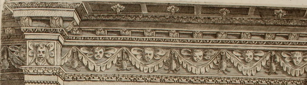 An illustration from Augustissimorum imperatorum, serenissimorum regum, atque archiducum, illustrissimorum principum, necnon comitum, baronum, nobilium, aliorumq[ue] clarissimorum virorum, qui aut ipsi cum imperio bellorum duces fuerunt, aut in iisdem præfecturis insignioribus laudabiliter functi sunt, verissimæ imagines, & rerum ab ipsis domi, forisq[ue] gestarum succinctæ descriptiones. Quorum arma, aut integra, aut horum partes, quibus induti, vsique aduersus hostem heroica facinora patrarunt, aut quorum auspiciis tàm prospera quàm aduersa fortuna res magnæ gestæ sunt, à serenissimo principe Ferdinando, archiduce Austriæ, duce Burgundiæ, comte Habspurgi & Tyrolis &c. ex omnibus ferè orbis terrarum prouinciis partim conquista, partim ab illorum hæredibus & successoribus transmissa, in celebri Ambrosianæ arcis armamentario, à sua serenitate non procul ciutate Oenipontana extructo, conspiciuntur, 1601, leaf 84