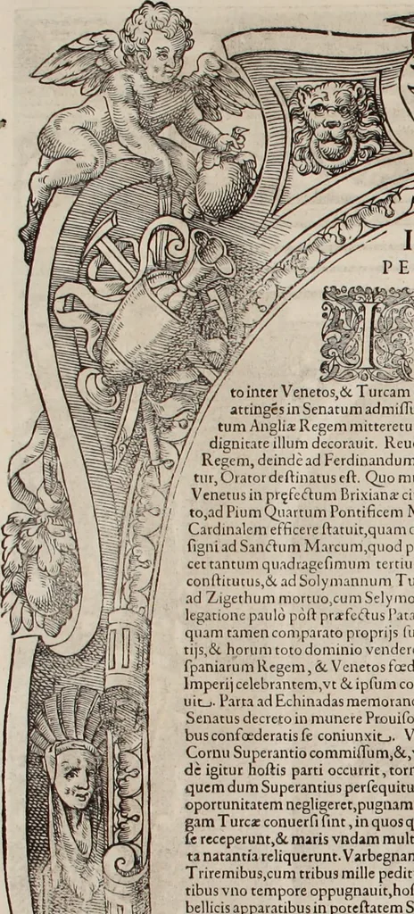 An illustration from Augustissimorum imperatorum, serenissimorum regum, atque archiducum, illustrissimorum principum, necnon comitum, baronum, nobilium, aliorumq[ue] clarissimorum virorum, qui aut ipsi cum imperio bellorum duces fuerunt, aut in iisdem præfecturis insignioribus laudabiliter functi sunt, verissimæ imagines, & rerum ab ipsis domi, forisq[ue] gestarum succinctæ descriptiones. Quorum arma, aut integra, aut horum partes, quibus induti, vsique aduersus hostem heroica facinora patrarunt, aut quorum auspiciis tàm prospera quàm aduersa fortuna res magnæ gestæ sunt, à serenissimo principe Ferdinando, archiduce Austriæ, duce Burgundiæ, comte Habspurgi & Tyrolis &c. ex omnibus ferè orbis terrarum prouinciis partim conquista, partim ab illorum hæredibus & successoribus transmissa, in celebri Ambrosianæ arcis armamentario, à sua serenitate non procul ciutate Oenipontana extructo, conspiciuntur, 1601, leaf 93