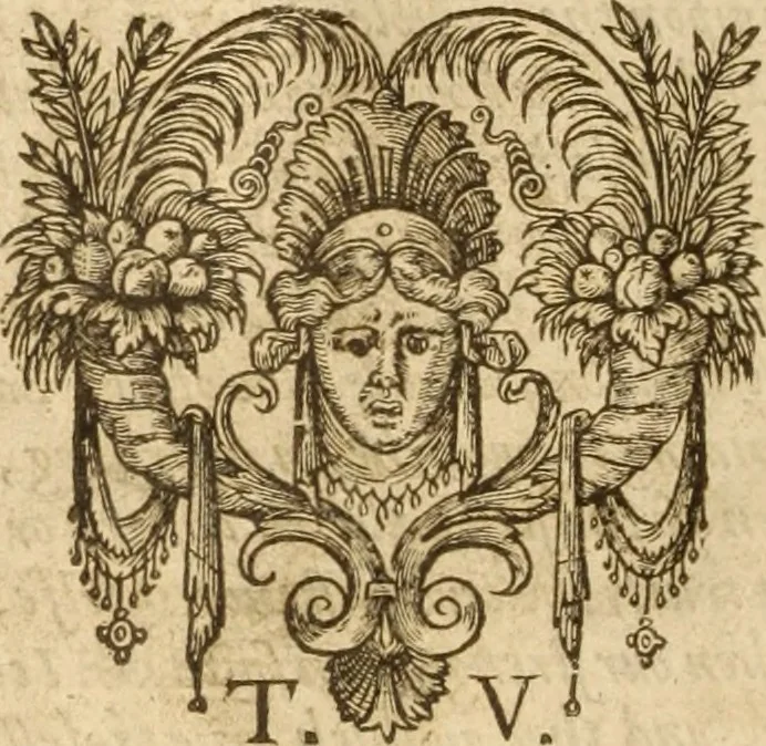 An illustration from The auncient ecclesiasticall histories of the first six hundred yeares after Christ, wrytten in the Greeke tongue by three learned historiographers, Eusebius, Socrates, and Euagrius. Eusebius Pamphilus Bishop of Cæsarea in Palæstina vvrote 10 bookes. Socrates Scholasticus of Constantinople vvrote 7 bookes. Euagrius Scholasticus of Antioch vvrote 6 bookes. VVhereunto is annexed Dorotheus Bishop of Tyrus, of the liues of the prophetes, apostles and 70 disciples. All which authors are faithfully translated out of the Greeke tongue by Meredith Hanmer, Maister of Arte and student in diuinitie. Last of all herein is contayned a profitable chronographie collected by the sayd translator, the title whereof is to be seene in the ende of this volume, with a copious index of the principall matters throughout all the histories, 1577, leaf 17