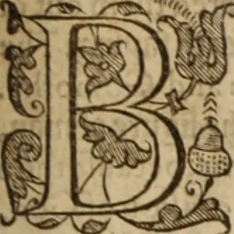 An illustration from The auncient ecclesiasticall histories of the first six hundred yeares after Christ, wrytten in the Greeke tongue by three learned historiographers, Eusebius, Socrates, and Euagrius. Eusebius Pamphilus Bishop of Cæsarea in Palæstina vvrote 10 bookes. Socrates Scholasticus of Constantinople vvrote 7 bookes. Euagrius Scholasticus of Antioch vvrote 6 bookes. VVhereunto is annexed Dorotheus Bishop of Tyrus, of the liues of the prophetes, apostles and 70 disciples. All which authors are faithfully translated out of the Greeke tongue by Meredith Hanmer, Maister of Arte and student in diuinitie. Last of all herein is contayned a profitable chronographie collected by the sayd translator, the title whereof is to be seene in the ende of this volume, with a copious index of the principall matters throughout all the histories, 1577, leaf 18