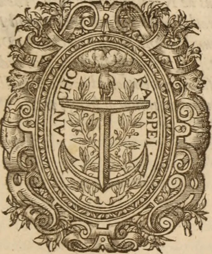An illustration from The auncient ecclesiasticall histories of the first six hundred yeares after Christ, wrytten in the Greeke tongue by three learned historiographers, Eusebius, Socrates, and Euagrius. Eusebius Pamphilus Bishop of Cæsarea in Palæstina vvrote 10 bookes. Socrates Scholasticus of Constantinople vvrote 7 bookes. Euagrius Scholasticus of Antioch vvrote 6 bookes. VVhereunto is annexed Dorotheus Bishop of Tyrus, of the liues of the prophetes, apostles and 70 disciples. All which authors are faithfully translated out of the Greeke tongue by Meredith Hanmer, Maister of Arte and student in diuinitie. Last of all herein is contayned a profitable chronographie collected by the sayd translator, the title whereof is to be seene in the ende of this volume, with a copious index of the principall matters throughout all the histories, 1577, leaf 514