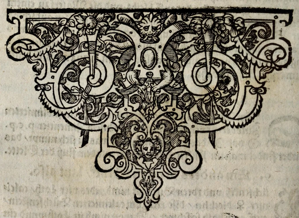 An illustration from Aureum vellus, oder, Guldin Schatz und Kunstkam[m]er : darinnen der aller fürnemisten, fürtreffenlichsten, ausserlesenesten, herrlichisten vnd bewehrteste[n] Auctorum Schrifften vnd Bücher, auss dem gar vralte[n] Schatz vberblibnen verborgnen, hinderhaltenen Reliquien vnd Monumenten der Aegyptiorum, Arabum, Chaldaeorum & Assyriorum Königen vnd Weysen, 1598, leaf 124