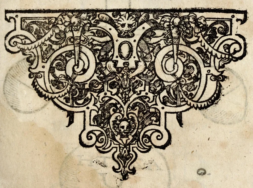 An illustration from Aureum vellus, oder, Guldin Schatz und Kunstkam[m]er : darinnen der aller fürnemisten, fürtreffenlichsten, ausserlesenesten, herrlichisten vnd bewehrteste[n] Auctorum Schrifften vnd Bücher, auss dem gar vralte[n] Schatz vberblibnen verborgnen, hinderhaltenen Reliquien vnd Monumenten der Aegyptiorum, Arabum, Chaldaeorum & Assyriorum Königen vnd Weysen, 1598, leaf 179