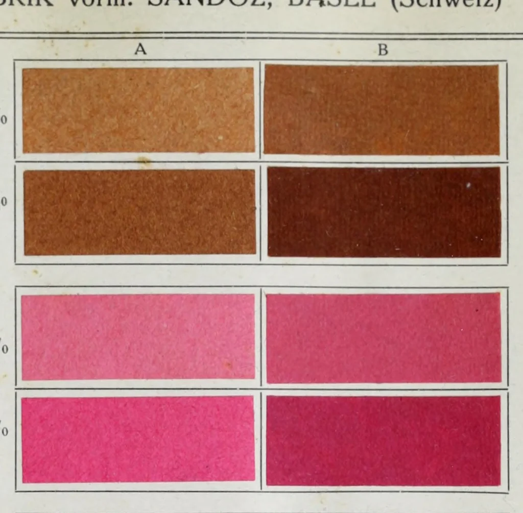 An illustration from Ausfärbungen auf Papier = Teintures sur papier = Dyeings on paper, 1900, leaf 21