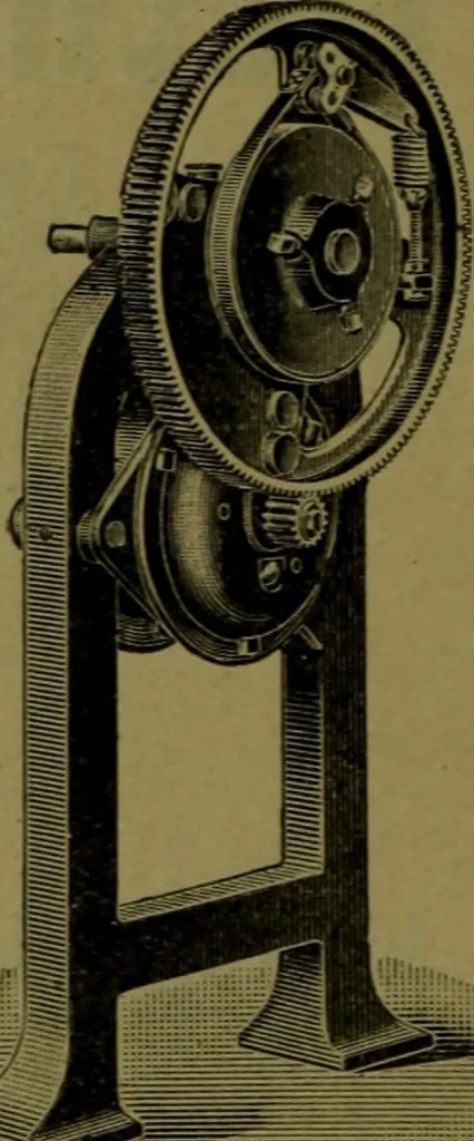 An illustration from Ausführliches Handbuch der Weberei. Ein Lehr- und Hilfsbuch für Fabrikanten, Weber und Webschüler, 1909, leaf 539