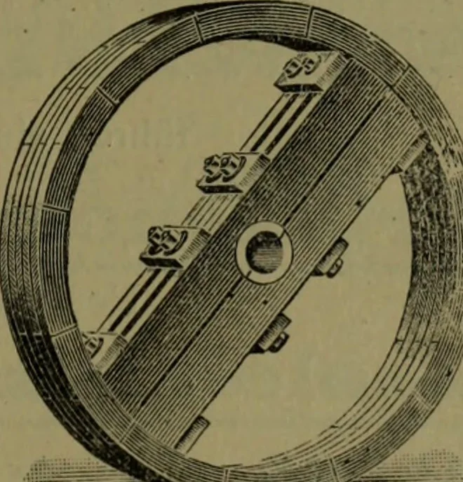 An illustration from Ausführliches Handbuch der Weberei. Ein Lehr- und Hilfsbuch für Fabrikanten, Weber und Webschüler, 1909, leaf 568