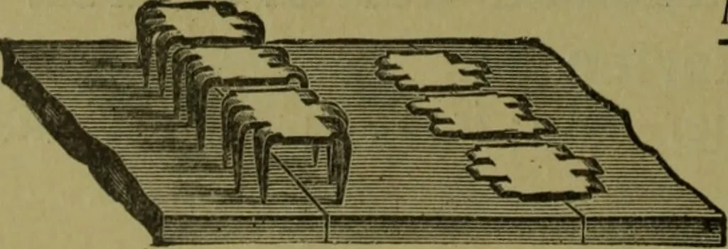 An illustration from Ausführliches Handbuch der Weberei. Ein Lehr- und Hilfsbuch für Fabrikanten, Weber und Webschüler, 1909, leaf 569