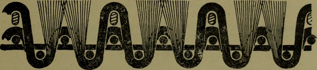 An illustration from Ausführliches Handbuch der Weberei. Ein Lehr- und Hilfsbuch für Fabrikanten, Weber und Webschüler, 1909, leaf 576