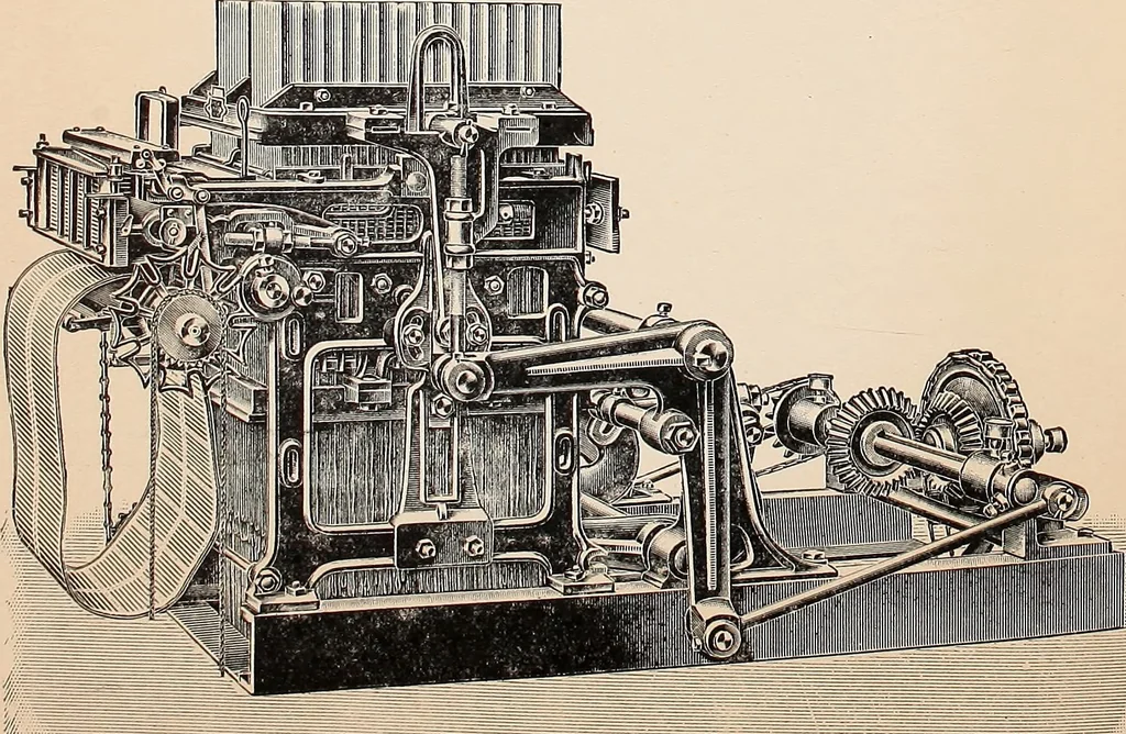 An illustration from Ausführliches Handbuch der Weberei. Ein Lehr- und Hilfsbuch für Fabrikanten, Weber und Webschüler, 1909, leaf 123