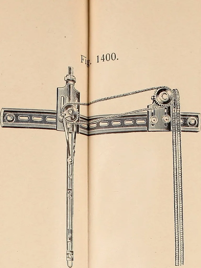 An illustration from Ausführliches Handbuch der Weberei. Ein Lehr- und Hilfsbuch für Fabrikanten, Weber und Webschüler, 1909, leaf 136