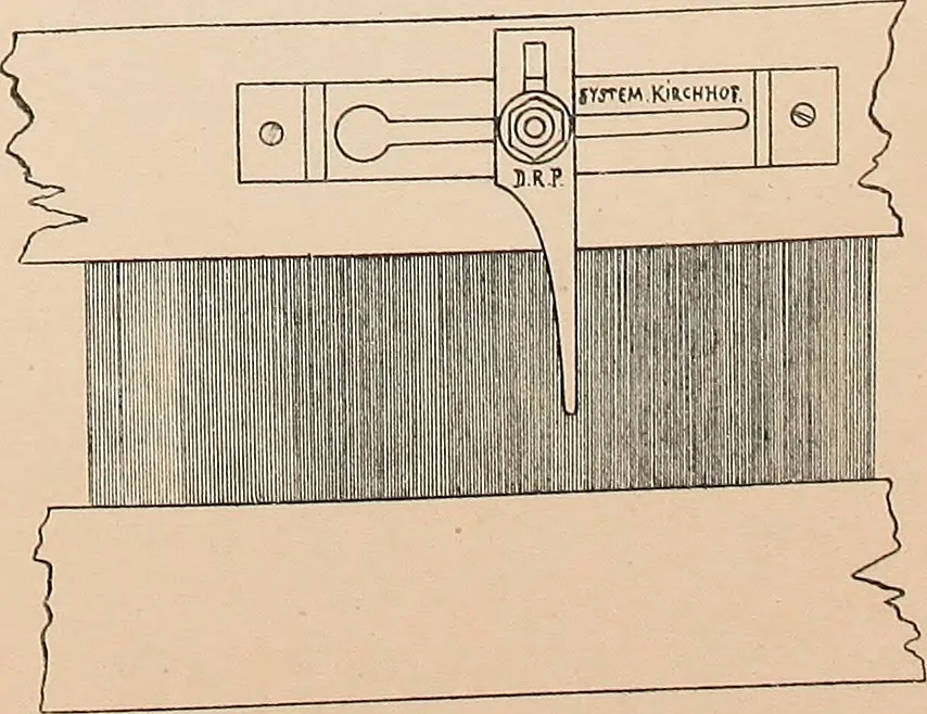 An illustration from Ausführliches Handbuch der Weberei. Ein Lehr- und Hilfsbuch für Fabrikanten, Weber und Webschüler, 1909, leaf 141