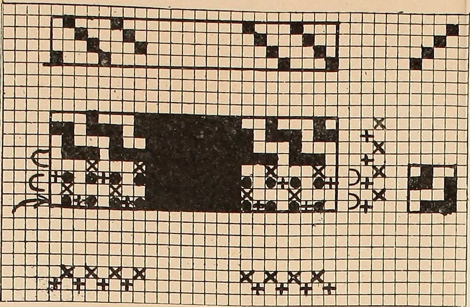 An illustration from Ausführliches Handbuch der Weberei. Ein Lehr- und Hilfsbuch für Fabrikanten, Weber und Webschüler, 1909, leaf 142