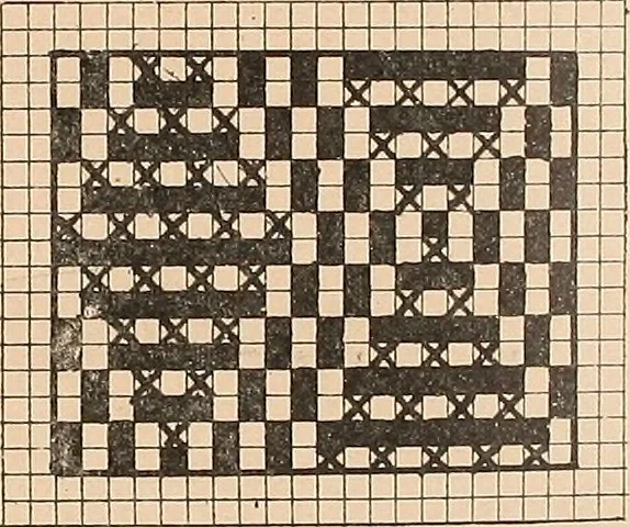 An illustration from Ausführliches Handbuch der Weberei. Ein Lehr- und Hilfsbuch für Fabrikanten, Weber und Webschüler, 1909, leaf 143