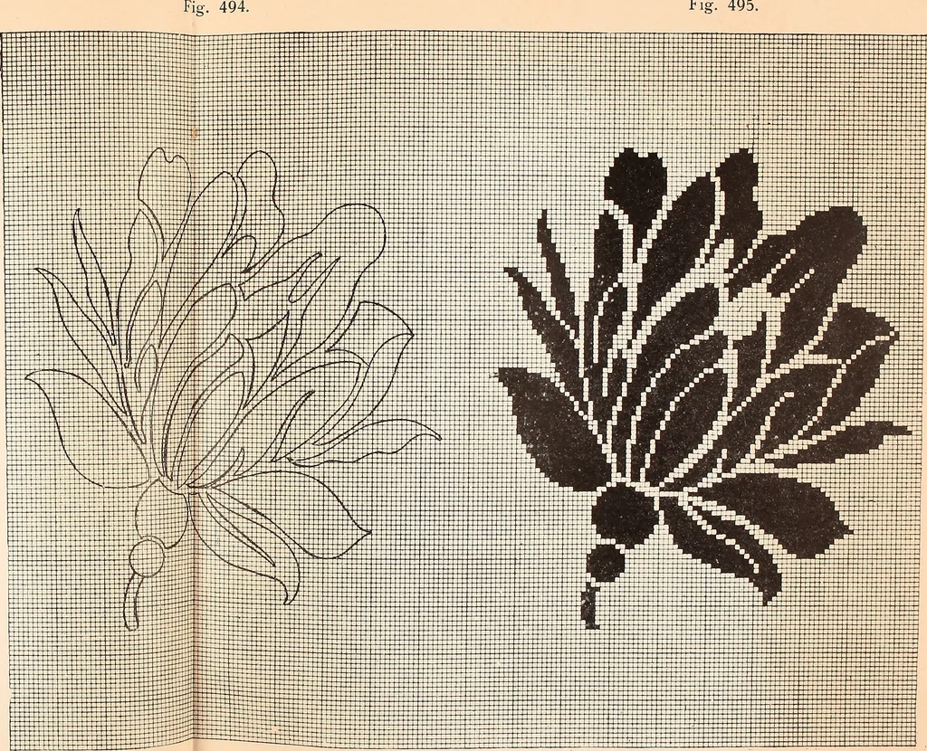 An illustration from Ausführliches Handbuch der Weberei. Ein Lehr- und Hilfsbuch für Fabrikanten, Weber und Webschüler, 1909, leaf 46