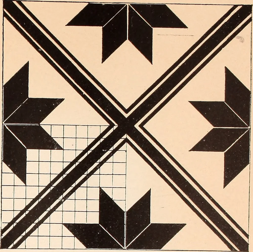 An illustration from Ausführliches Handbuch der Weberei. Ein Lehr- und Hilfsbuch für Fabrikanten, Weber und Webschüler, 1909, leaf 47