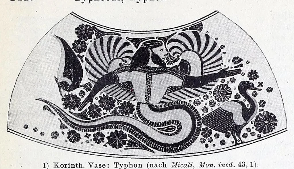 An illustration from Ausführliches Lexikon der griechischen und römischen Mythologie, 1884, leaf 101
