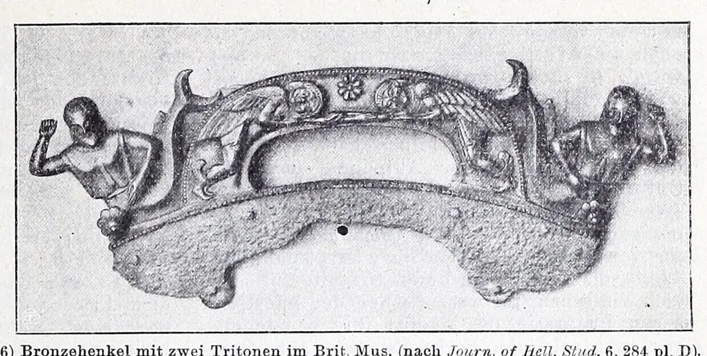 An illustration from Ausführliches Lexikon der griechischen und römischen Mythologie, 1884, leaf 217